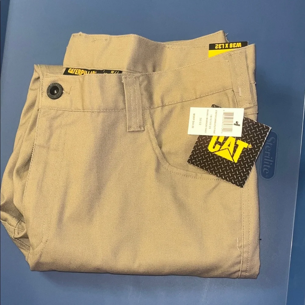 Caterpillar Men's Cargo Pants - Light Brown - Picture 1 of 3